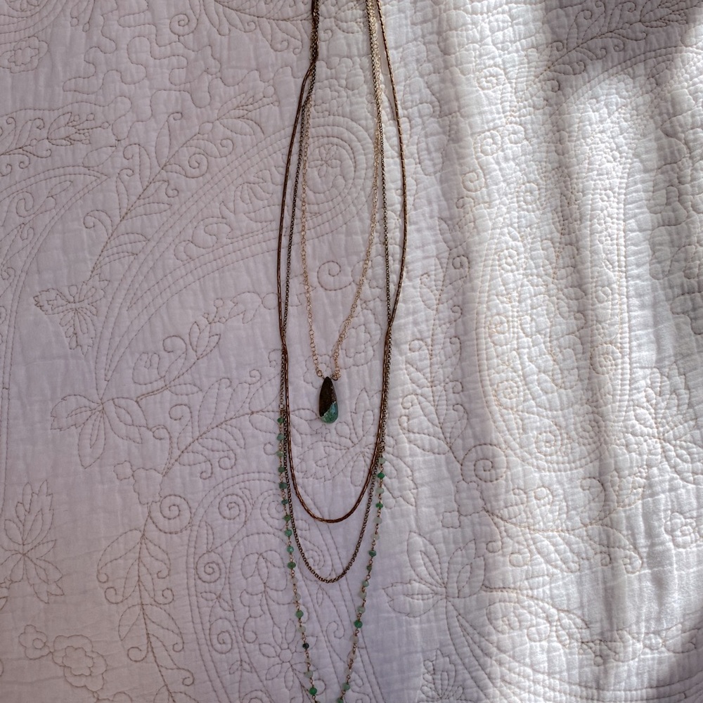 Anthropologie multi layer necklace